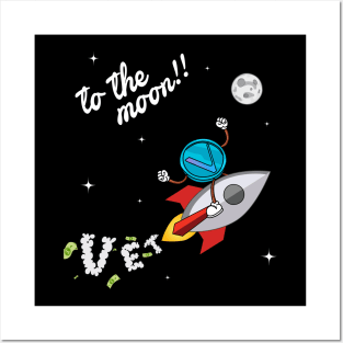 Vet to the moon !! Posters and Art